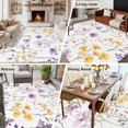 thumbnail image 5 of 5'x8' Area Rugs, Purple Floral Blossom Indoor Outdoor Area Rug for Living Room Bedroom, Spring Rustic Botanical Washable Bathroom Rugs Kitchen Floor Carpet Mats Home Decor Aesthetic, 5 of 8