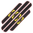 thumbnail image 1 of Door Sill Plate Protectors for Car Universal Door Entry Guards Sill Scuff Cover Panel Step Protector,Door Sill Plate Protectors for Car　, Welcome Pedal　Protector Cover,　Black 4pcs/Set,Monster, 1 of 4
