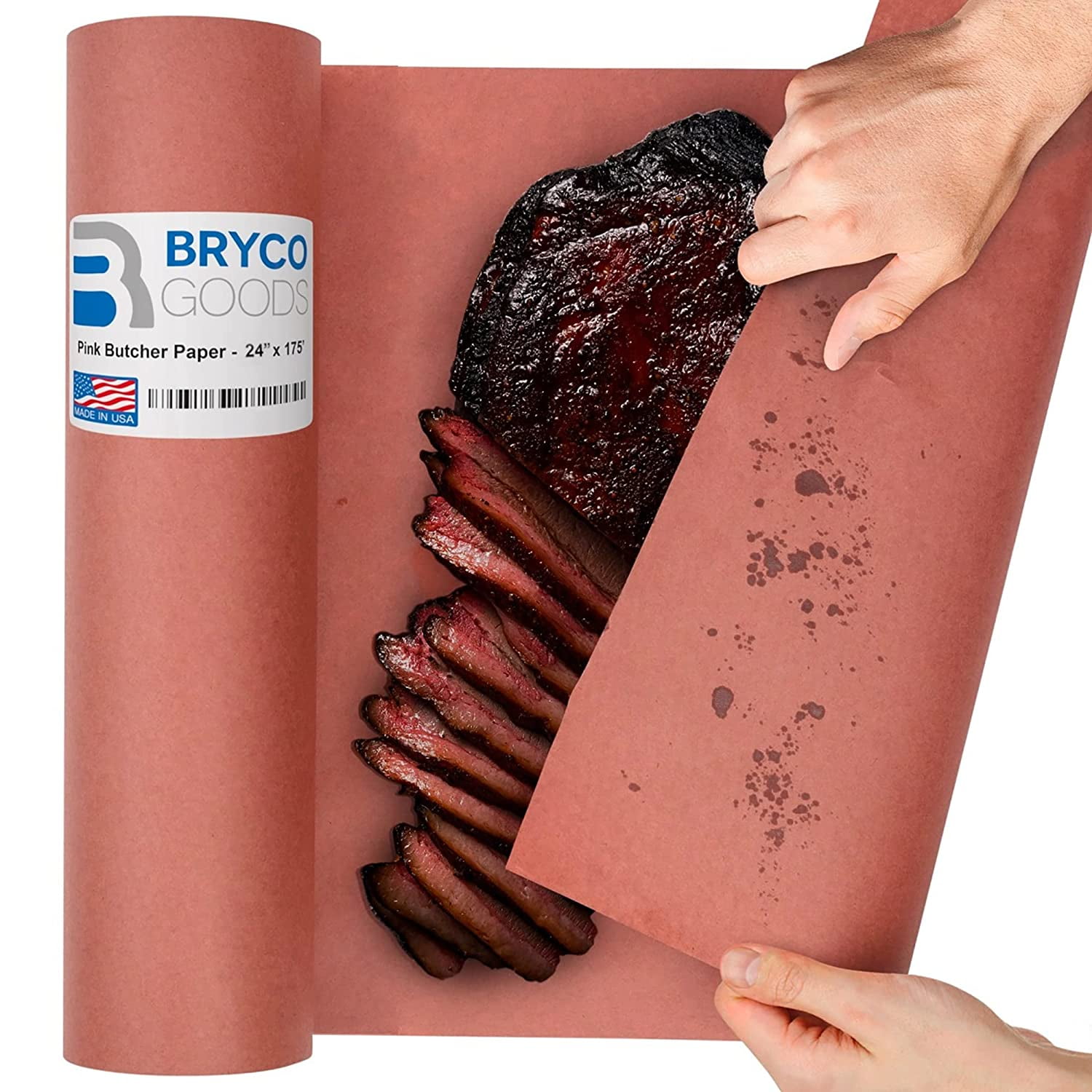 White Butcher Paper Roll 30 inches x 100 feet Unwaxed & Uncoated for Smoking & Resting Meat by Paper Pros 