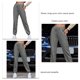 thumbnail image 3 of Pantalones De Chándal Cintura Elástica Color Puro Bolsillo Con Cordón Pantalones Deportivos Largos Casuales Para Mujer Gris S, 3 of 4
