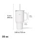 thumbnail image 5 of Vaso Oxo Strive Xl Con Asa - 32 Oz. - Cuarzo, 5 of 5