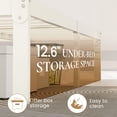 thumbnail image 6 of Merrland 14" Queen Size Metal Platform Bed Frame with Under-bed Storage, Heavy-duty, No Box Spring Needed, Easy Assembly, Cream White, 6 of 10