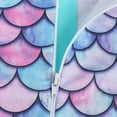 thumbnail image 5 of Jurebecia Girls One Piece Swimsuits Long Sleeve Swimwear UPF 50 Sun Protection with Mermaid Scales Swimsuits Child 130 cm 7-8 Years, 5 of 9