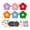 FLOWERS3, variant on 2026 New Punch Needle Coaster Kit, 6 Set DIY Craft Kits for Adults Beginners, Cute Pattern Tufted Coaster Making Kit with Complete Tools (animals)