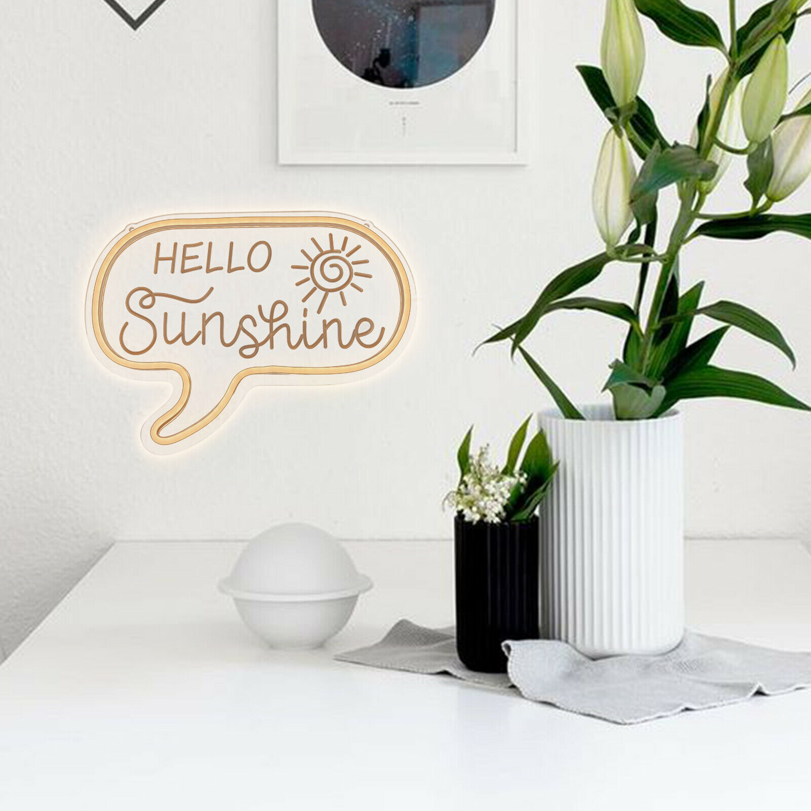 hello sunshine led sign