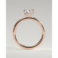 thumbnail image 3 of CAPRICARATS 3.00 Ct Pear Cut Moissanite Solitaire Engagement Ring, Hidden Halo, 14K Rose Gold, 3 of 6