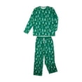 thumbnail image 4 of Qiylii Christmas Tree Pattern Family Matching Clothes Sleepwear Long-Sleeved Tops + Trousers Pajamas Set, 4 of 9