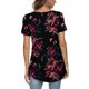 thumbnail image 4 of Moda mujer verano manga corta gradiente estampado pliegue Casual blusa Tops Fridja bn7040, 4 of 9