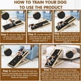 thumbnail image 3 of Dog Ramp for Couch, Bed or Car, Wooden 44" Long Pet Stairs for Small & Large Old Dogs & Cats, Hold up to 200lb, 5 Adjustable Height from 14.96" to 22", Portable Doggie Steps, Excellent Traction, 3 of 7