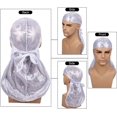 thumbnail image 3 of GFDYREE 3 Pcs Pack de Durags Soyeux pour Hommes Vagues, Satin Doo Rag, Récompense 1 Casquette Vague, 3 of 7