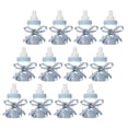 thumbnail image 4 of 12 unidades de mini botellas rellenables para regalos de baby shower en color azul y rosa. 蓝色, 4 of 9