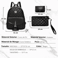 thumbnail image 5 of Kit de Mochila de Moda Casual Malubero 3 Piezas negro, 5 of 5
