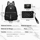 thumbnail image 5 of Kit de Mochila de Moda Casual Malubero 3 Piezas negro, 5 of 5