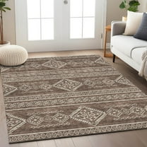 Addison Rugs Chantille Indoor/Outdoor Transitional Southwest Brown Washable Rectangle Rug, 5' x 7'6"