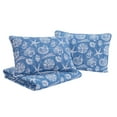 thumbnail image 4 of HOME RETREAT Mare Blue Soft Cotton 2 Piece Quilt Set - Twin, 4 of 5