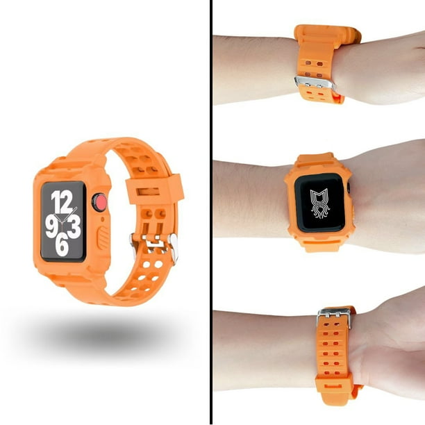 Correa para Apple Watch compatible con 42mm/44mm con protector de pantalla de uso Rudo. Mamá Pulpo Uso Rudo