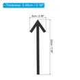 thumbnail image 2 of Unique Bargains 7.9' Self Stick Arrow Sign, 2 Pack Acrylic Directional Sign Sticker Self-Adhesive Black, 2 of 6