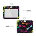 thumbnail image 2 of Zufioo Colorful Dragonflies Print Work Badge Protective Case, Waterproof Lanyard, Badge Transparent Clip, Suitable for Induction Card Badge Swipe Credit Card, 2 of 7