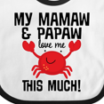 thumbnail image 4 of Inktastic Mamaw Papaw Love Me Boys or Girls Baby Bib, 4 of 4