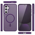 thumbnail image 5 of Tekcoo for Samsung Galaxy S25 FE Case, Compatible with MagSafe Military Grade Drop Protection Magnetic Rugged Cover Translucent Back Shockproof Cell Phone Case for Galaxy S25 FE 6.7" - Purple, 5 of 9