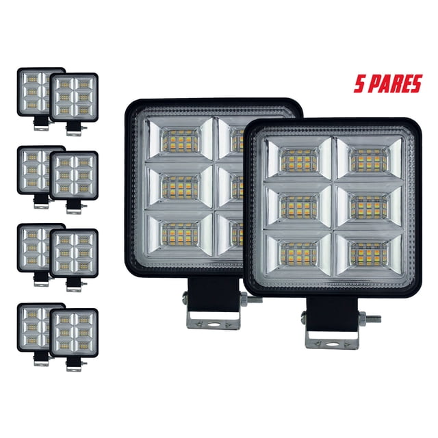 5 Juegos De Faros Bicolor 36 Leds 144w Auto/Moto Tunelight TUNELIGHT-RENOVATIO .