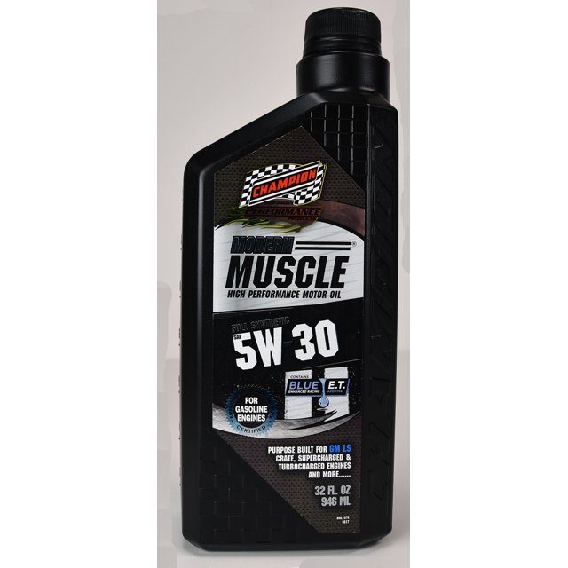 Champion Brands 4401H Oil Modern Muscle (R) SAE 5W-30; Synthetic; 1 Quart Bottle; Single
