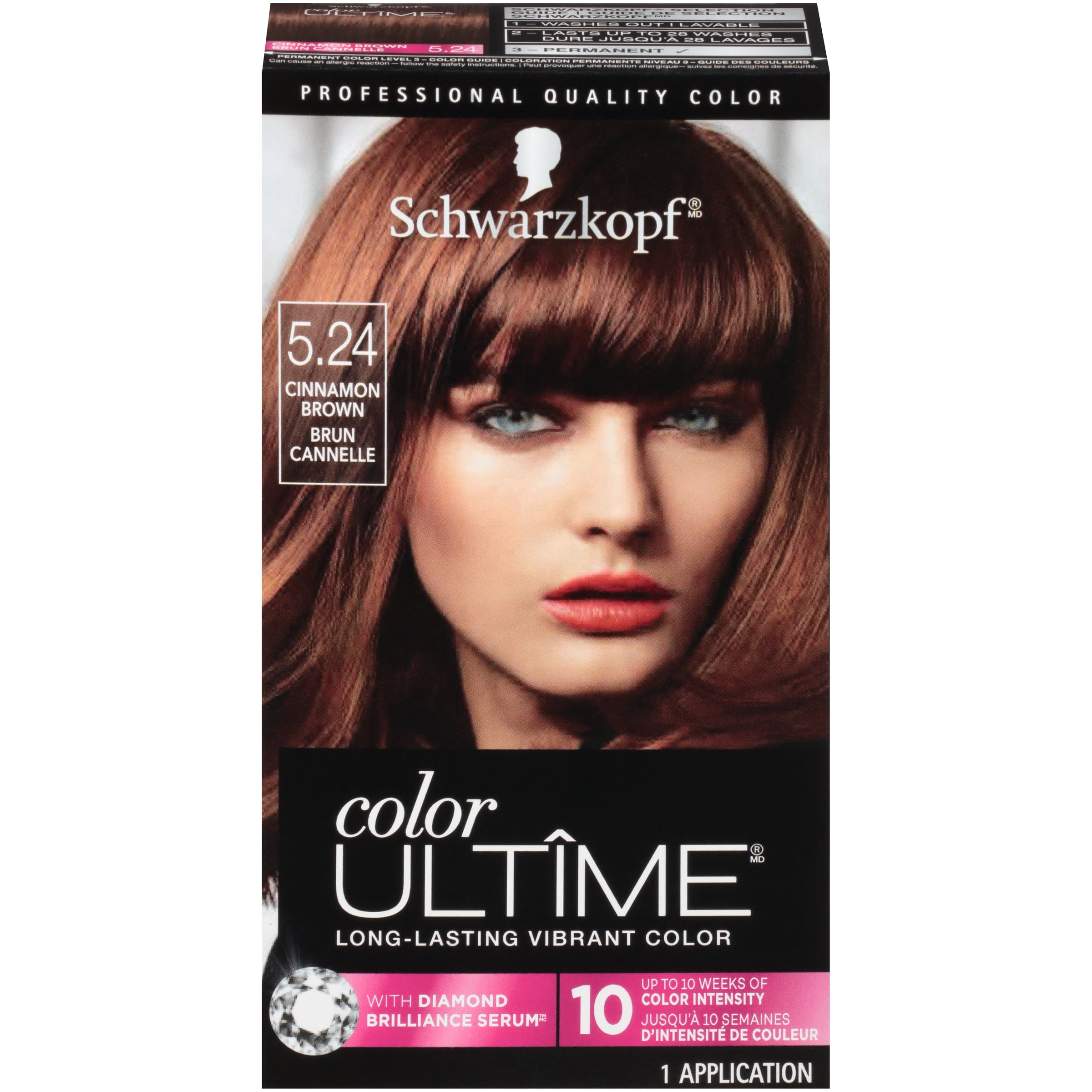 Schwarzkopf Color Ultime Permanent Hair Color Cream,  Cinnamon Brown -  