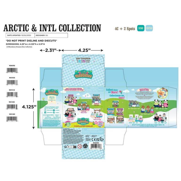 Li'l Woodzeez Skyhoppers Panda Family Set with Storybook - Walmart.com