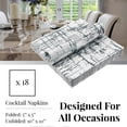 thumbnail image 4 of Elegant Disposable Dinnerware - Arctic Collection, Cocktail Napkins, Silver, 4 of 5