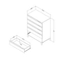 thumbnail image 3 of South Shore Kanagane 5-Drawer Chest, 3 of 7