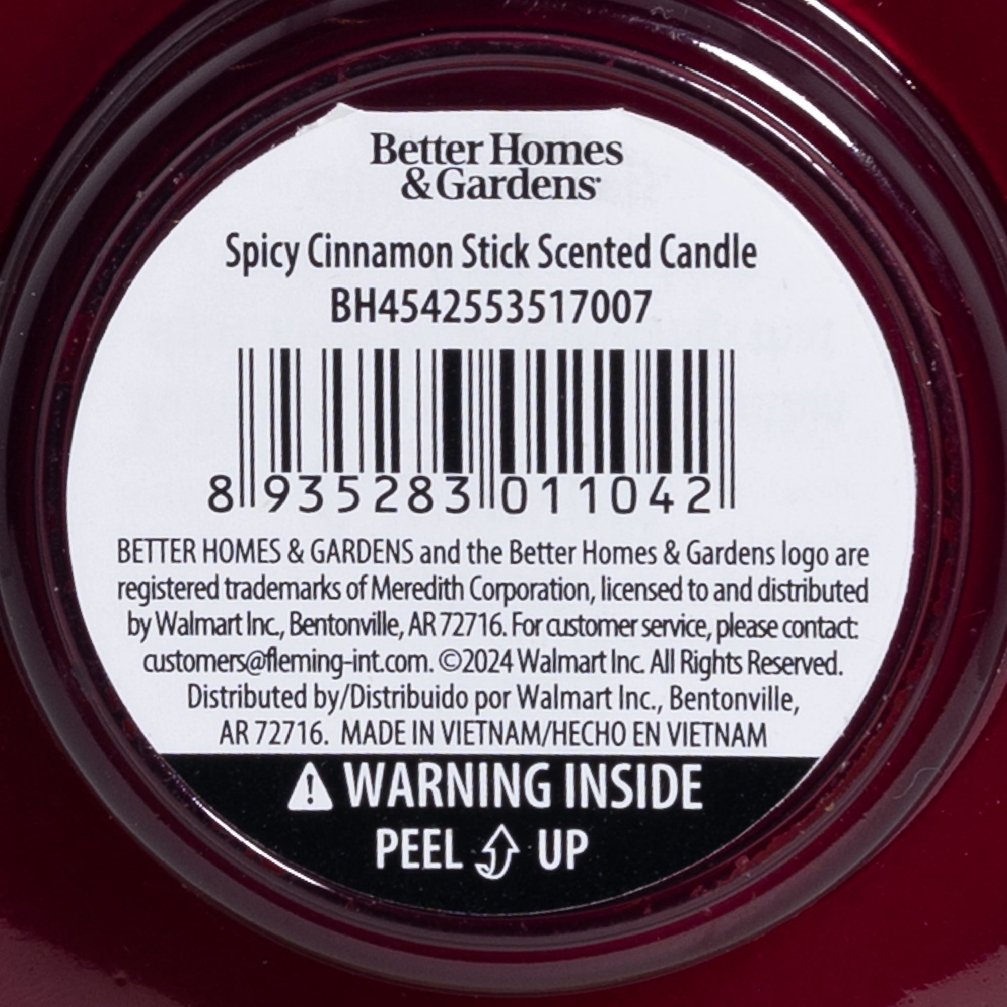 Better Homes & Gardens 1-Wick Artisanal Style Glass Christmas Tree Candle, Spicy Cinnamon Sticks, 8 oz