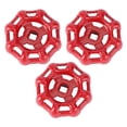 thumbnail image 1 of 3pcs Poignée en Fonte Poignées d'Arrêt de Roue de la Main de Boule, 1 of 7