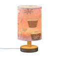 thumbnail image 7 of Yayeee Table Lamp for Bedroom Nightstand LED Portable Bedside Warm Light, Brown Hand Drawn Cups, 7 of 7
