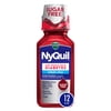 Vicks NyQuil Cold and Flu Liquid Sugar-Free for Diabetes, 12 fl oz