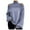 Blue, variant on Tuphregyow Women's Slouchy Long Sleeve Crochet Sweaters Trendy Solid Loose Relaxed Off Shoulder Leisure Baggy Cute Sweater Tops Fashion Turtle Neck Pullover Khaki XL