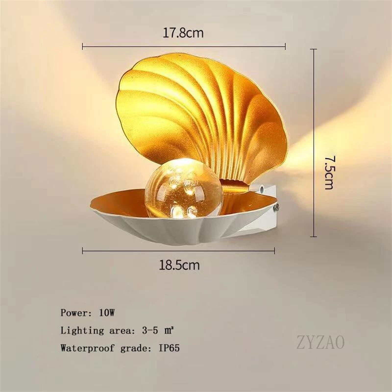 Modern Simple Indoor Lighting Wall Lamps Nordic Outdoor Waterproof Wall Lights Bedroom Bedside Living Room Wall Shell Light