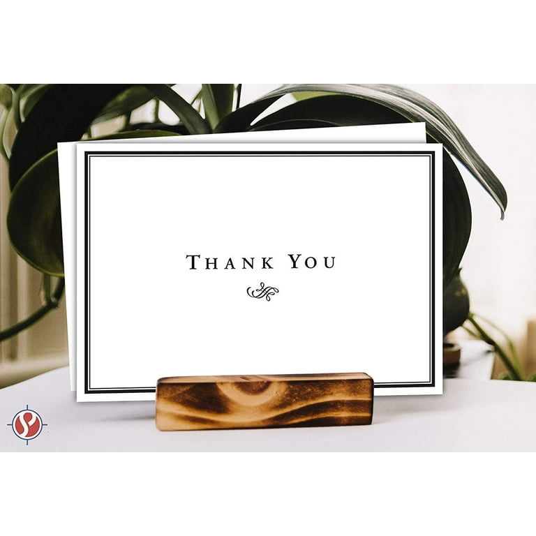 50 Pcs Thank You Cards With Envelopes Premium Quality Classy Thank You