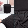 thumbnail image 4 of Qiopertar Stretch Round Stool Cover, Soft Waterproof Ottoman Slipcover with Elastic Edge, Machine Washable Protector for Vanity Bedroom Living Room, 4 of 6