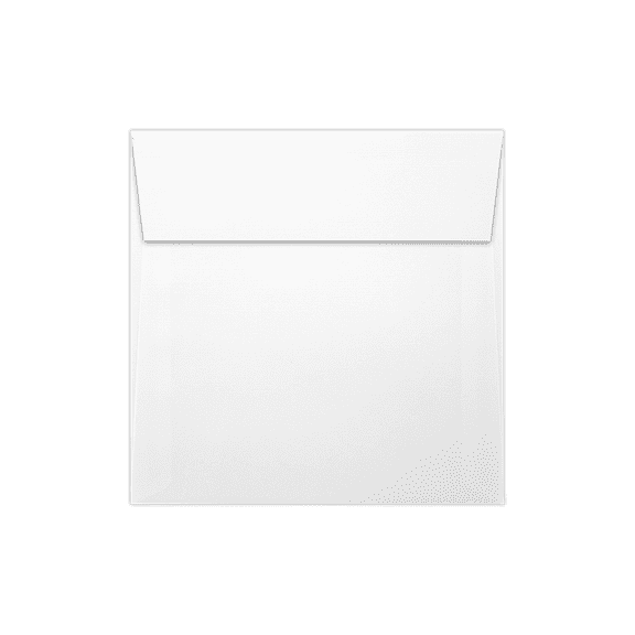 LUXPaper Square Peel & Press Invitation Envelopes, 5 1/2 x 5 1/2, White Linen, 500 Pack