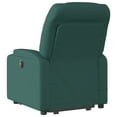 thumbnail image 2 of vidaXL Stand up Massage Recliner Chair Dark Green Fabric, 2 of 5