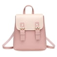 thumbnail image 2 of Bolsa Mini bolsos de hombro de cuero PU para mujer, mochila con solapa, bolsos escolares para mujer (rosa) JShteea Para Estrenar, 2 of 9
