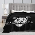 thumbnail image 2 of Pitbull Bed Blanket Fleece Throw Blankets Sofa Plush Soft Warm Blankets for Home Camping Travel 80"x60", 2 of 5