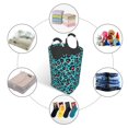 thumbnail image 4 of Pofeuu Leopard 1 Print Laundry Basket, Laundry Hamper, Collapsible Laundry Baskets, Dirty Clothes Hamper, Waterproof with Foam Protected Aluminum Handles, 4 of 5