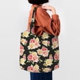 thumbnail image 4 of Vsdgher Rose Flowers Print canvas Tote Bag, Lightweight Cloth Bags, Suitable for shopping, groceries, travel, 4 of 4