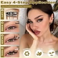 thumbnail image 3 of Bunny Lash Clusters with Spikes Eyelash Clusters 10-14mm Cluster Eyelash Extensions Manga Left & Right Lash Extensions Anime Individual Lashes, 3 of 9