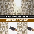 thumbnail image 3 of Cortinas DriftAway Freda, 244 x 244 cm, lino, diseño floral opaco, 2 paneles, 3 of 9