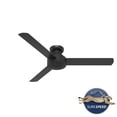 thumbnail image 5 of Hunter 52 inch Indoor Ceiling Fan No Light - Black Modern Ceiling Fan without Light, 3 Blades, Low Profile Mount, For Bedroom, Living Room, or Kitchen, Wall Control - Presto 52407, Matte Black, 5 of 16