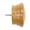 Heritage Oak, variant on Wood End Cap Finials in White for 1-3/8" Wood Pole (2-Pack)