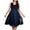 Navy, variant on Rollbacks & More Viikei Women's Beach Short Sleeve Dress,Womens Casual Plus Size V-Neck Solid Short Sleeve Boho Dress Dress Belt