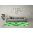 thumbnail image 3 of Ahgly Company Indoor Square Southwestern Emerald Green Country Area Rugs, 7' Square, 3 of 4